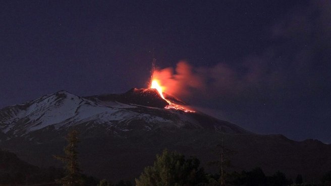 Mt Etna eruption
