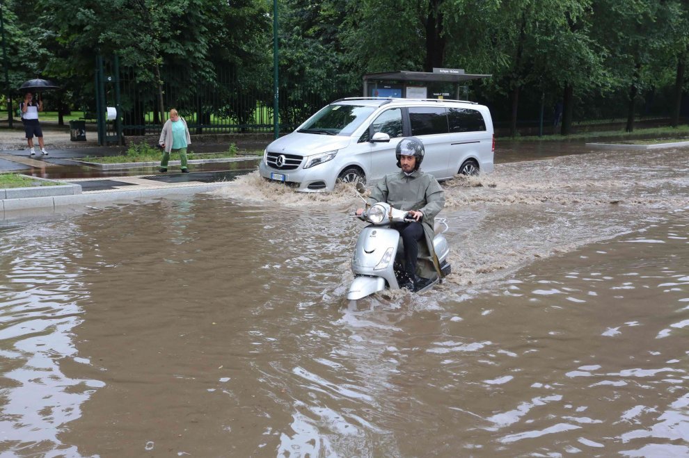 Flooded Milan