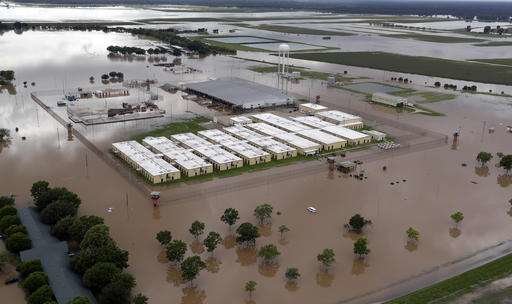 flooded lochridge Texas prison 