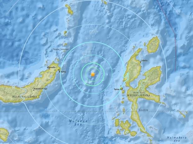 Earthquake off Indonesian Coast