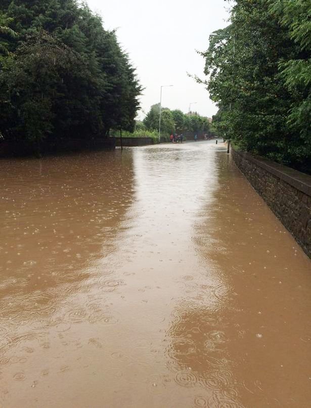 Floods in Hazel Grove, Stockport 