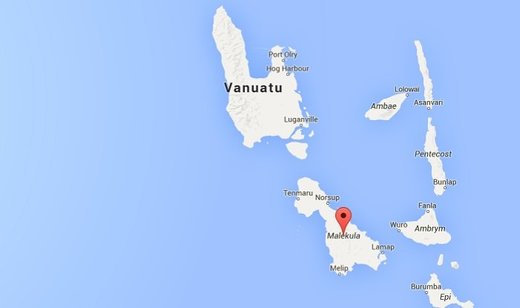 Click to enlarge Vanuatu quake map