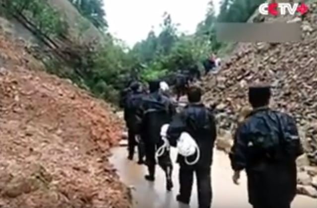 mudslide in south China