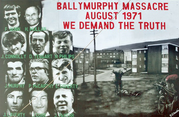 Ballymurphy massacre, Ireland, 1971