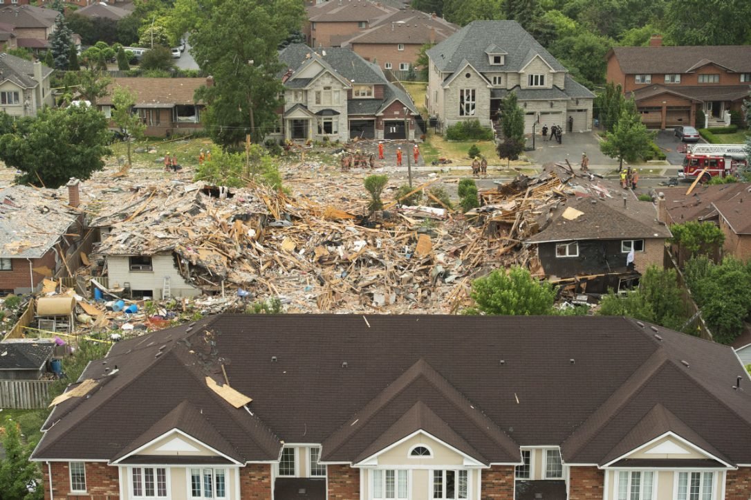 House explosion in Mississauga, Canada