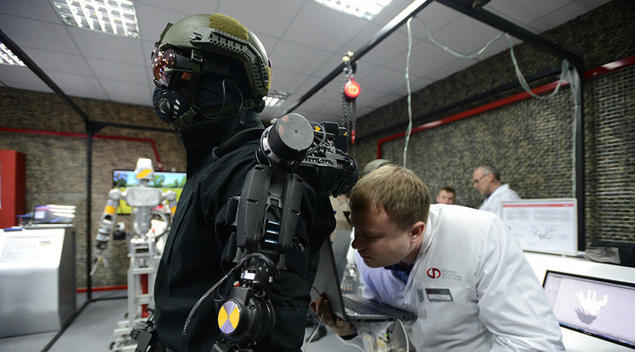 Russian robot soldier