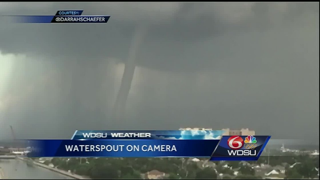 Waterspout over Lake Pontchartrain.