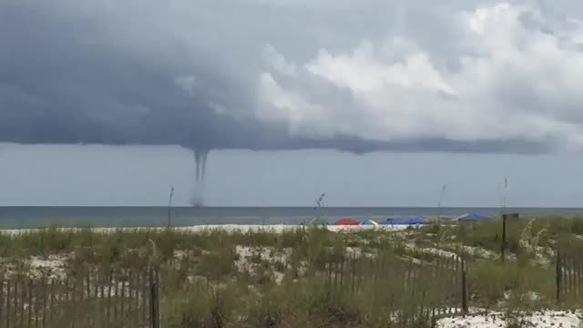 Multiple waterspouts spotted near Navarre Beach, Florida