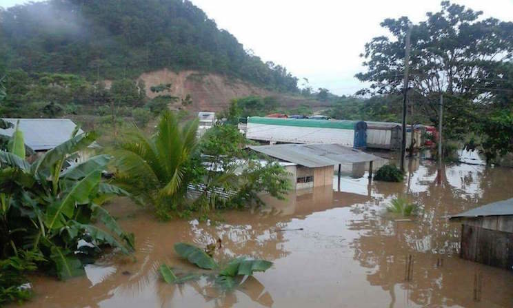 Click to enlarge Floodwater in Nicaragua