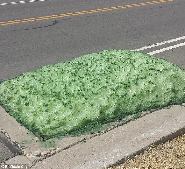 green foam