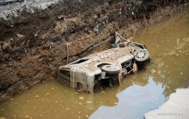 China flood damage