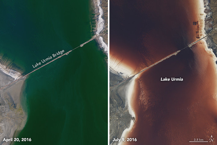 Click to enlarge Lake Urmia