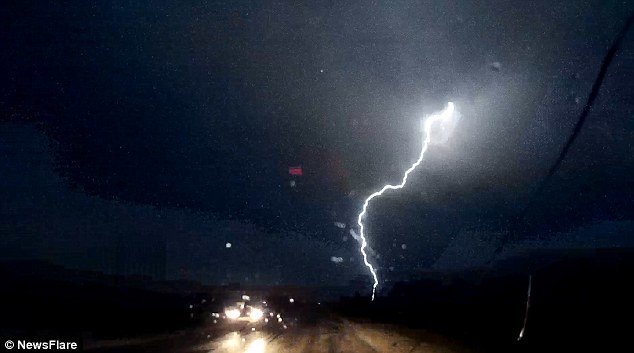 The storm also brought wind and rain to the Canadian province and its capital city Winnipeg