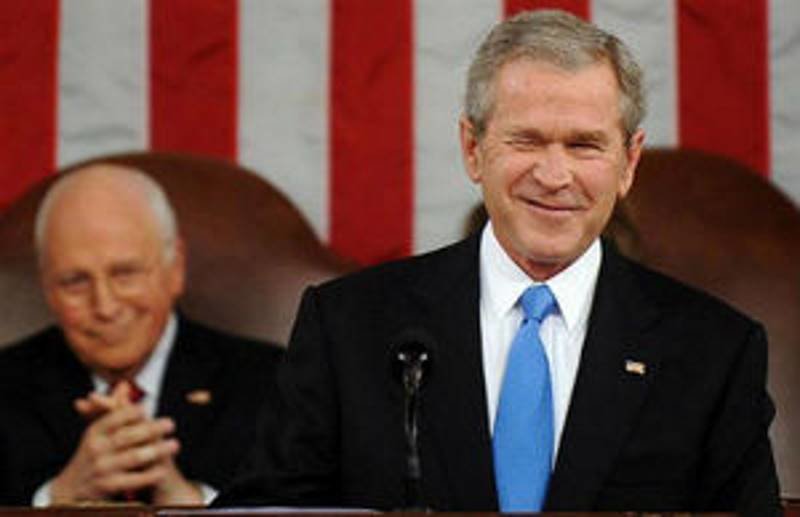 Image result for Bush and Cheney together in the 9/11 commission enquiry