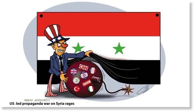 Image result for Propaganda about Syria