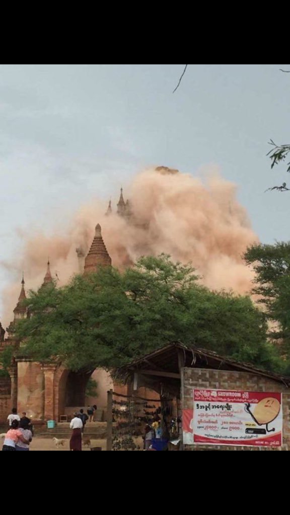 Click to enlarge Many pagodas in Bagan damaged by the earthquake