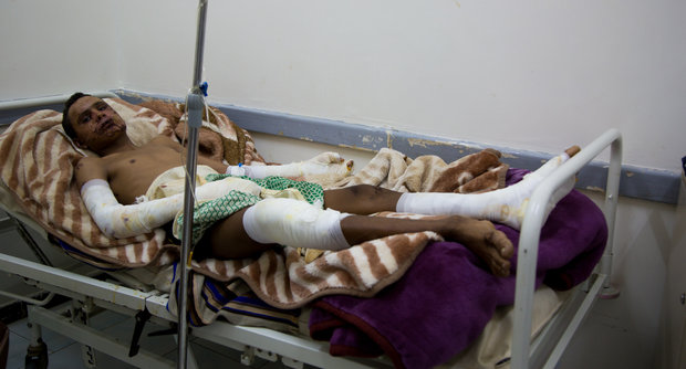  air strike victim at Saada's Republic Hospital 