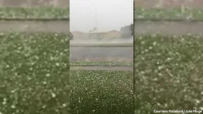 Click to enlarge Hail at Cleve
