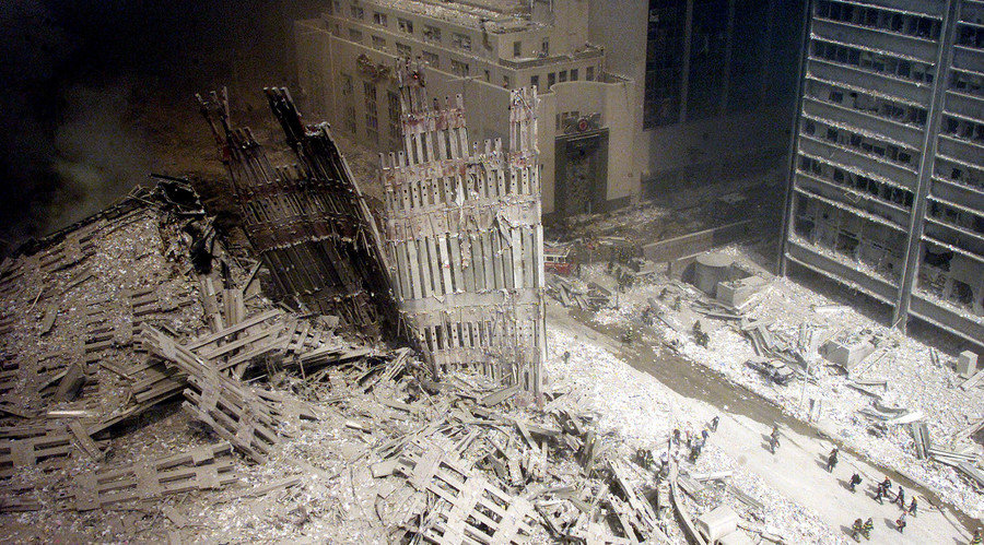 World Trade Center in New York on September 11, 2001