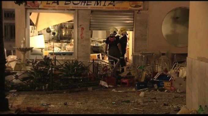 Gas explosion Malaga, Spain