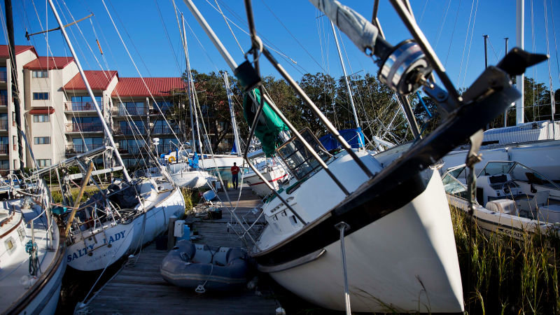 Click to enlarge Hurricane Matthew damage