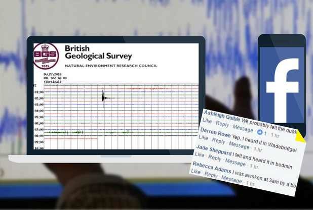 Click to enlarge Cornwall earthquake
