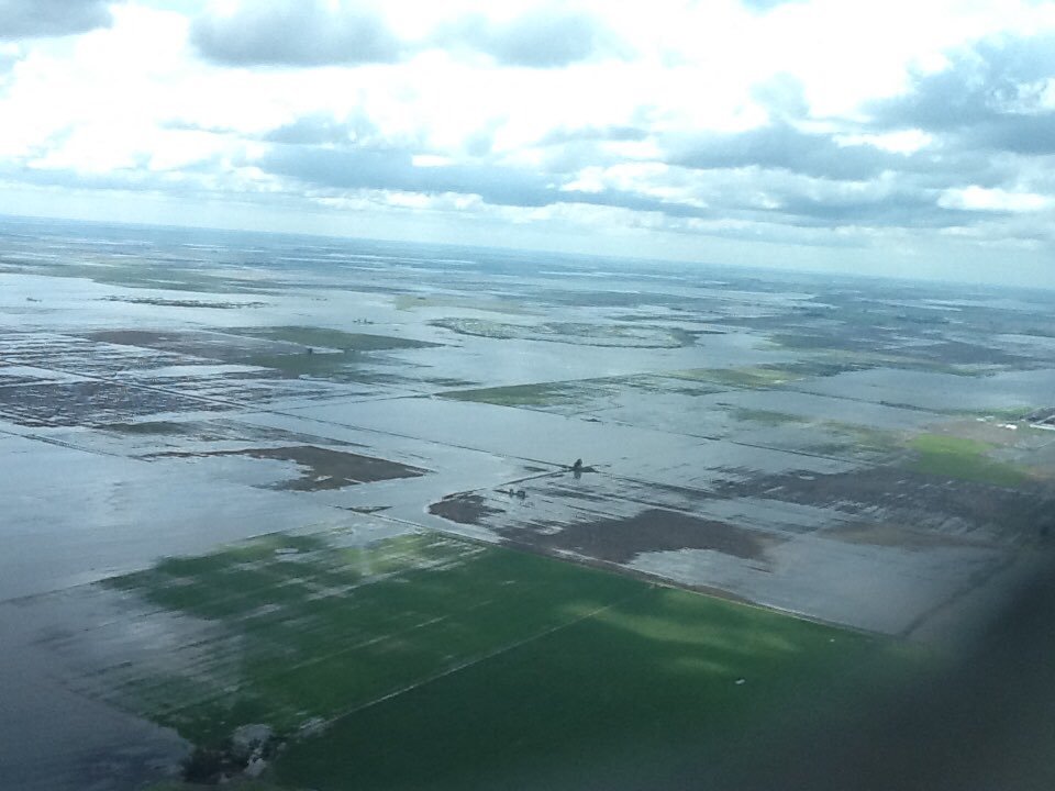 Flooding in the north west of Buenos Aires province, Argentina