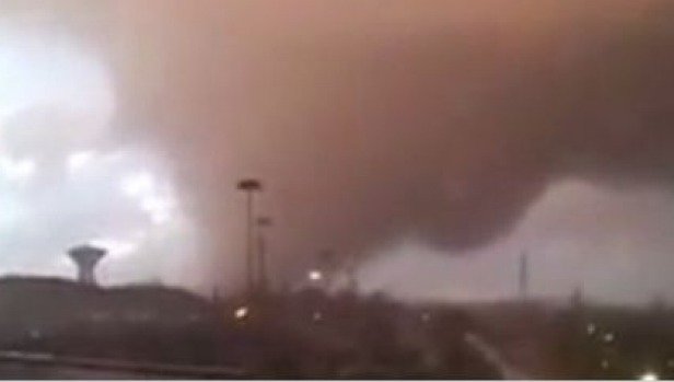 tornado in Ladispoli, Italy
