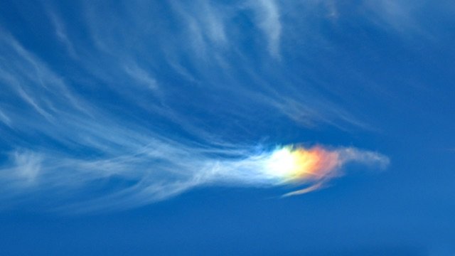 Rainbow cloud in Denver