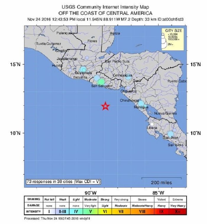 El Salvador Earthquake
