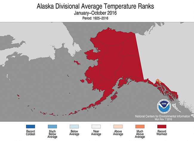  Alaska was having its warmest year on record