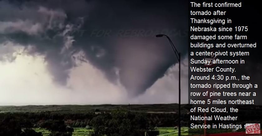 Rare November Nebraska tornado