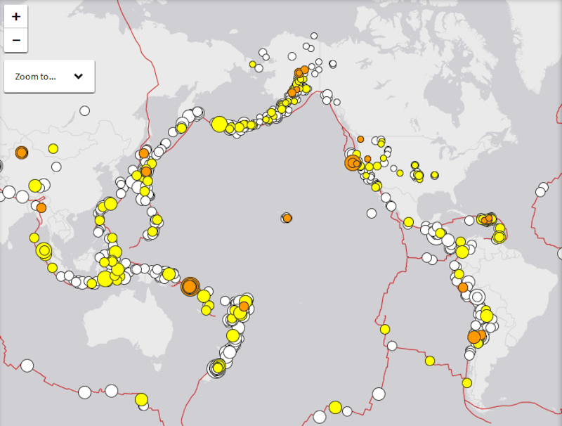 latest earthquakes