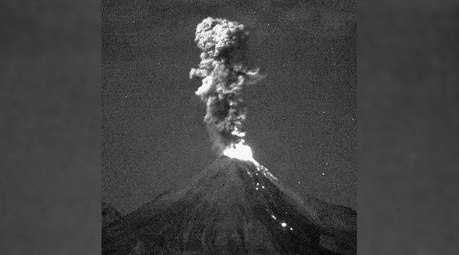 Click to enlarge Colima volcano in Mexico