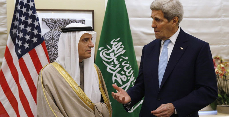  Saudi FM Adel al-Jubeir with John Kerry