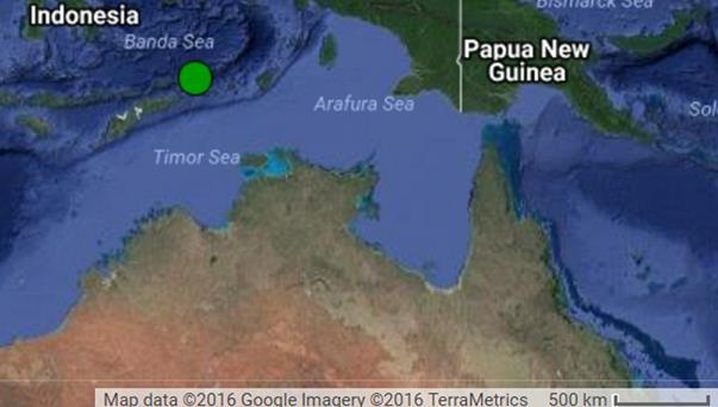 Banda sea quake map