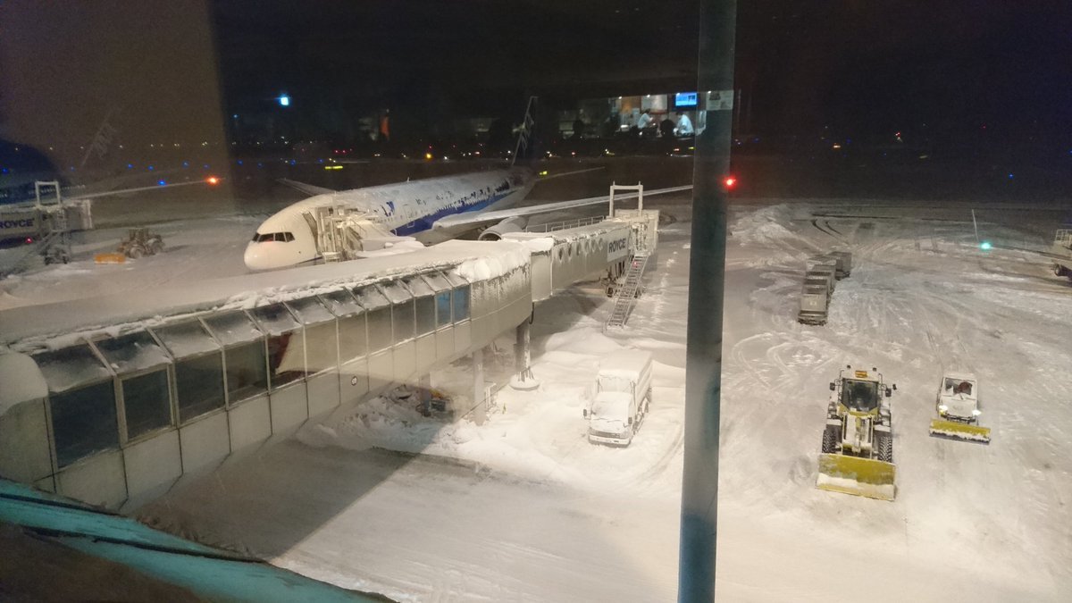 Snow at airport