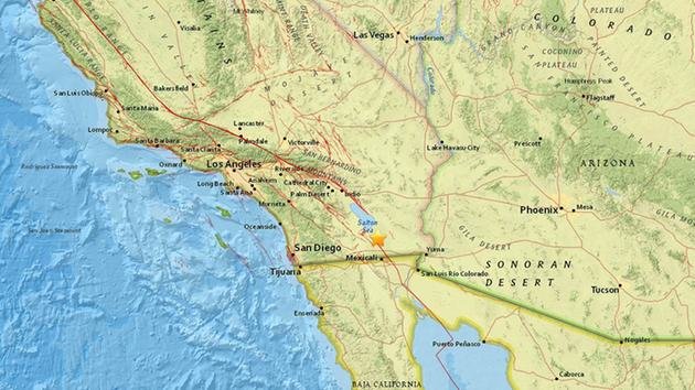 Click to enlarge Brawley earthquake swarm