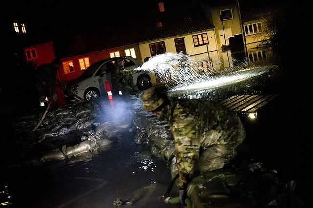 100 year floods hits Denmark