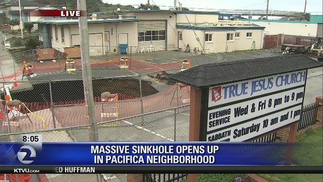 Pacifica sinkhole