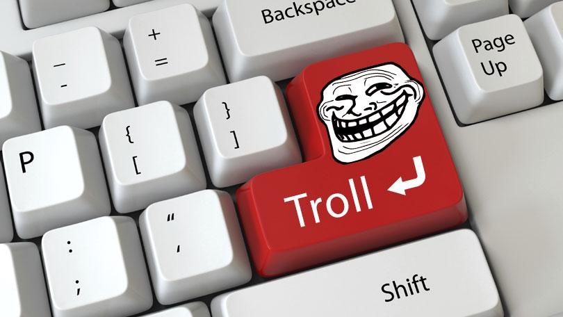 troll, computer troll button
