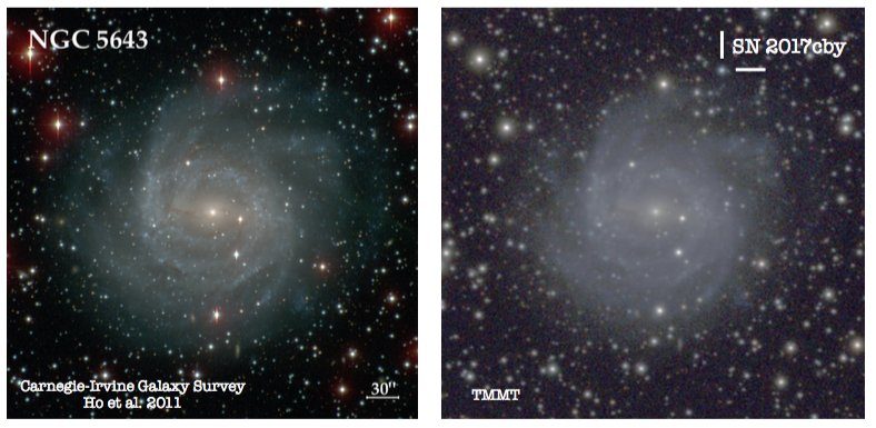 Supernova in NGC 5643
