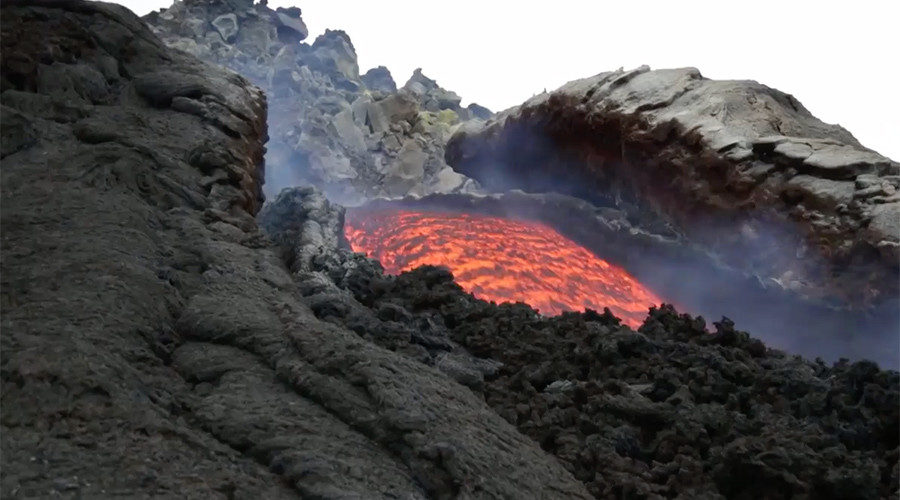 Mount Etna lava flow