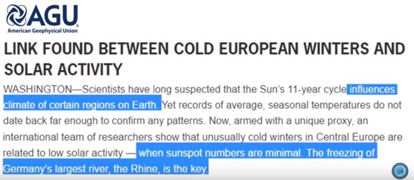 Signs of mini ice age in Europe