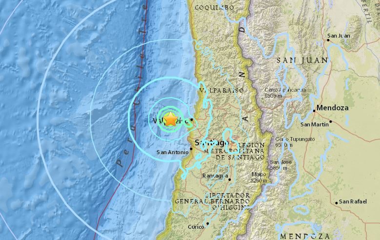 Chile earthquake 23/04/17