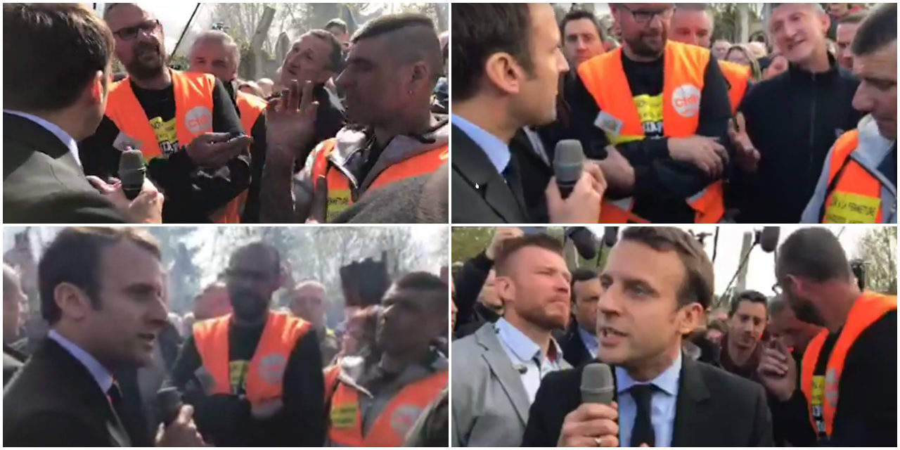 French election reality: Macron booed and jeered in his hometown, where crowd chants 'Président Marine!'