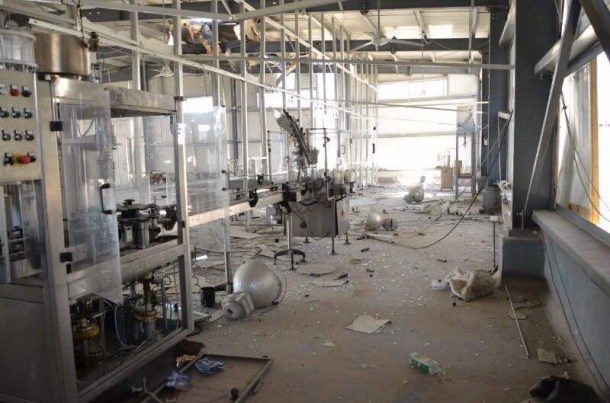 Looted factories Aleppo