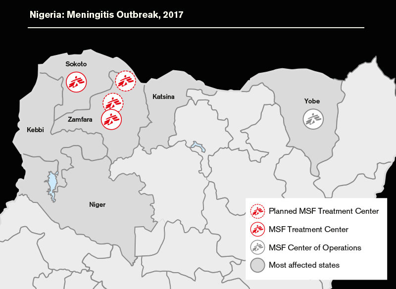 Click to enlarge Map of vaccine supplies