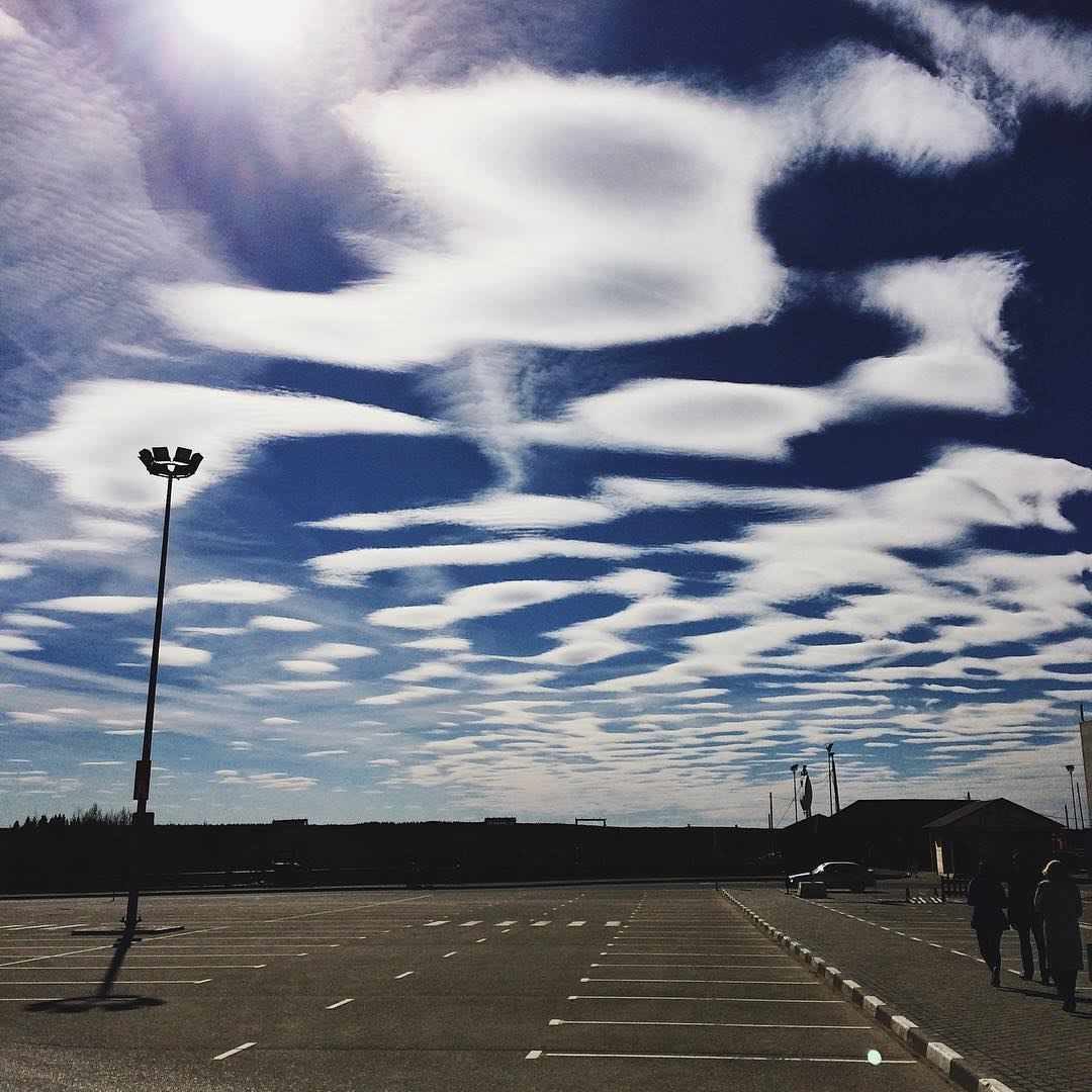 lenticular clouds over Syktyvkar, Russia