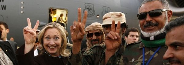 Hillary in libya